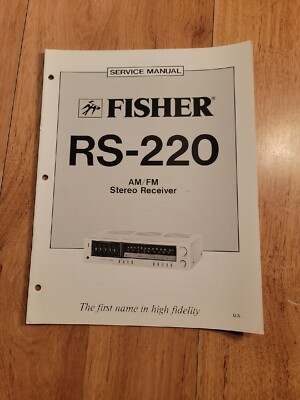 Fisher RS- 220   Stereo Receiver Service Manual -image