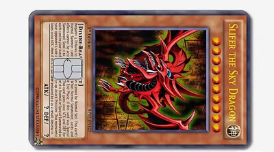 Yu-Gi-Oh! Slifer The Sky Dragon Credit/Debit Cover Skin Sticker -image