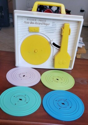 Fisher Price Classic Toys Retro Music Box Record Player Works-image