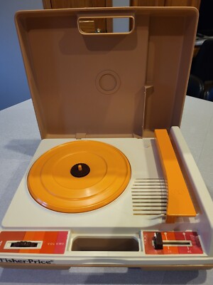 Vintage Fisher Price Record Player c 1978  IT WORKS-image