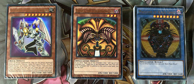 YuGiOh Yugis Legendary Decks 3 Sealed Decks Exodia God Cards Dark Magician Girl-image