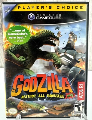 GAMECUBE :  GODZILLA DESTROY ALL MONSTERS MELEE !!  Case + Artwork ONLY--NO GAME-image