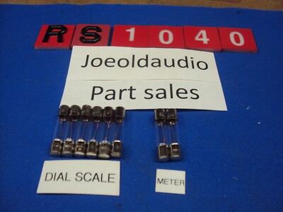 Fisher RS-1040 Receiver Replacement Dial Scale & Meter 8. Piece Kit. Read Below.-image