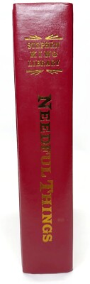 Needful Things - Stephen King Library (Faux) Red Leather HC 1991-image