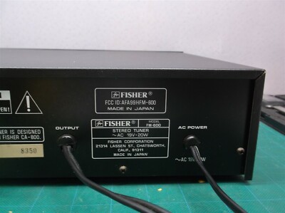 Vintage Fisher FM-600 Synthesizer Tuner, ds1-image