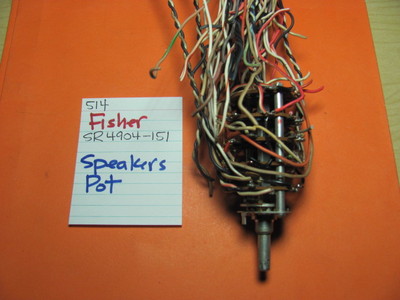 📈FISHER SR4094-151 SPEAKERS POT FISHER 514 504X QUAD RECEIVER-image