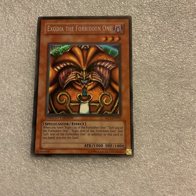 Yugioh! Exodia The Forbidden One -NM- MC1-EN001 Secret Rare Limited -image