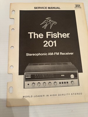 Vintage The  Fisher 201 Receiver  - Original Service Manual-image