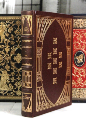 THE CONFESSIONS OF ST AUGUSTINE - Franklin Library - 25th Anniv Great Books-image