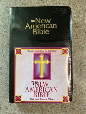 Sealed New American Bible Official Catholic W2402B Black Imitation Leather Bound-image