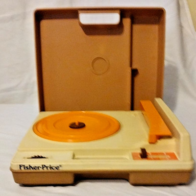 Fisher Price Record Player 825 Portable Phonograph Tested 33 & 45 Vintage 1978-image