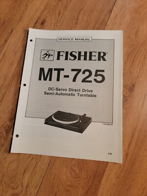 Fisher MT 725 Turntable Service Manual repair-image