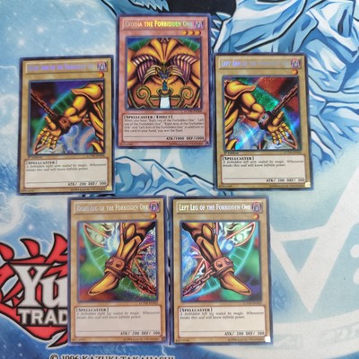 Yugioh English Package Bundle Exodia The Forbidden One Set LCYW Secret Rare-image