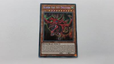 SLIFER THE SKY DRAGON   SBC1-ENH01  1ST EDITION SECRET RARE  YUGIOH PACK FRESH-image