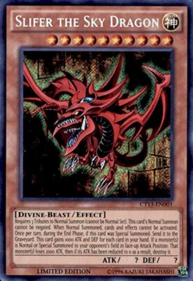 Slifer The Sky Dragon - CT13-EN001 - Secret Rare - Limited Edition - NM-image