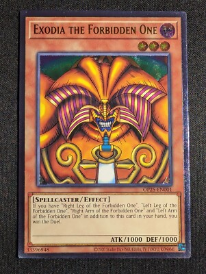 Yugioh - Exodia The Forbidden One OP25-EN001 Ultimate Rare NM - B-image
