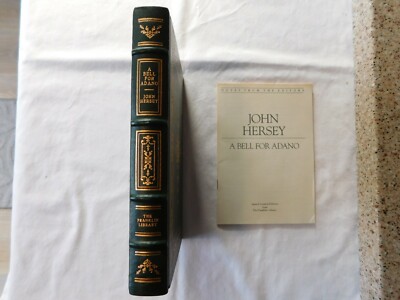 A Bell for Adano by: John Hersey- SIGNED by Author- Franklin Library- Leather  -image