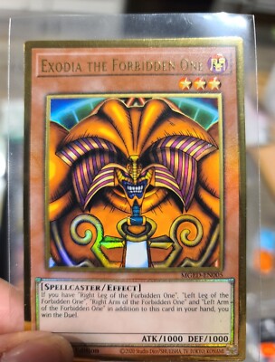 MISPRINT Yu-Gi-Oh! TCG Exodia the Forbidden One Maximum Gold: MGED-EN005 1st...-image