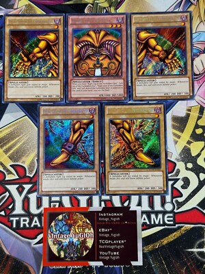 Yugioh FULL Exodia The Forbidden One LCYW Set Right Leg Left Arm NM+ Unlimited-image