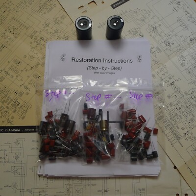 Fisher RS-2003 restoration recap repair service rebuild kit filter capacitor fix-image