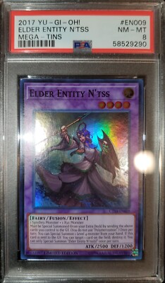 Yugioh 2017 Elder Entity N'tss Limited Ed. CT14-EN009 PSA 8-image