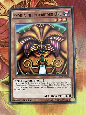 LDK2-ENY04 Exodia the Forbidden One 1st edition Mint YuGiOh Card-image