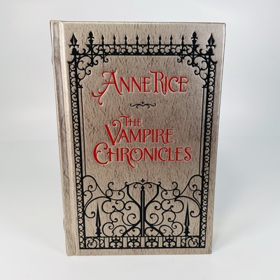 THE VAMPIRE CHRONICLE by Anne Rice - Leather Bound Hardcover Gold Edges-image