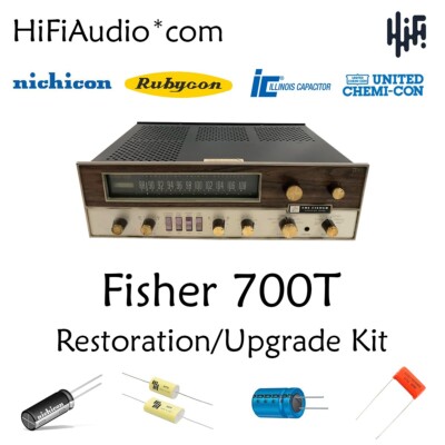 Fisher 700T receiver restoration recap repair service rebuild kit capacitor kit-image