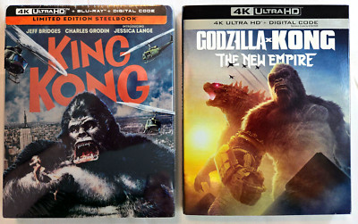 King Kong (1976) 4K STEELBOOK / Godzilla x Kong: The New Empire 4K+Slip Cover-image