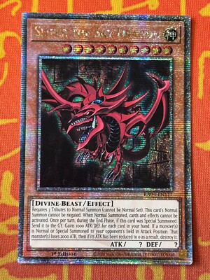 YUGIOH SLIFER THE SKY DRAGON QUARTER CENTURY SECRET RARE NM RA04-EN117-image
