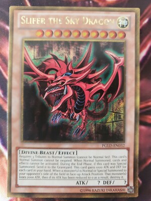Yu-Gi-Oh! TCG Slifer the Sky Dragon PGLD-EN032 unlimited ED gold rare-image