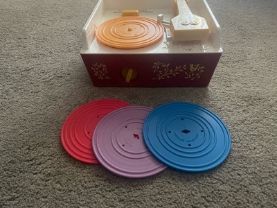 2014 - Fisher Price - Music Box - Record Player With 4 Records - Works Great-image