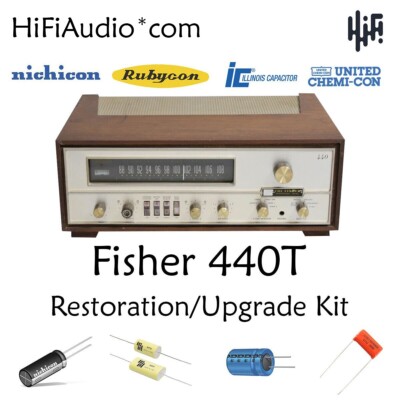 Fisher 440T receiver restoration recap repair upgrade rebuild kit capacitor fix-image