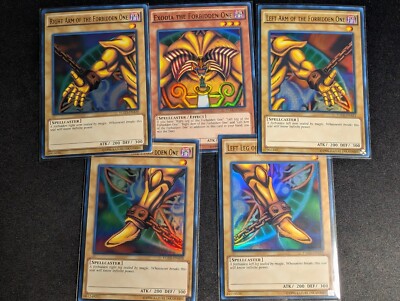 Yugioh - Exodia The Fobidden One Complete Set YGLD Unlimited Ultra Rare NM-image