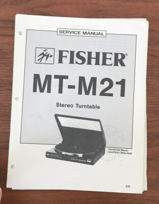 Fisher MT-M21 Record Player / Turntable Service Manual *Original*-image
