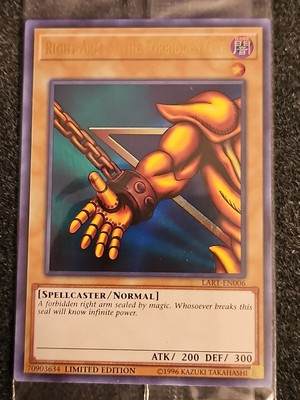 Yugioh SEALED Right Arm of the Forbidden One LART-EN006 Ultra Rare Limited!!-image