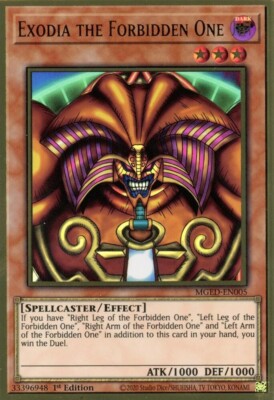 Yu-Gi-Oh! Exodia the Forbidden One MGED-EN005 Premium Gold Rare-image