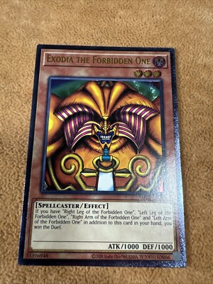 🔥 YUGIOH Exodia The Forbidden One OP25-EN001 ULTIMATE RARE NEAR MINT-image