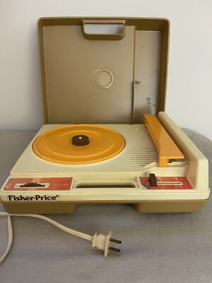 Vtg 1978 Fisher Price Toys Record Player Phonograph #825 33 45 RPM Tested-image