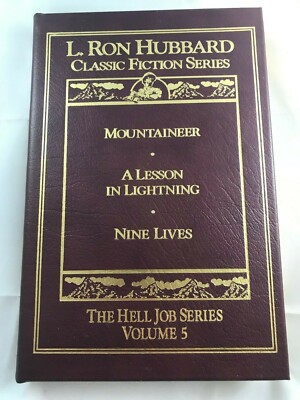 RARE 1 of 50 L RON HUBBARD Hell Job Leather bound book Classic Fiction Series 5-image