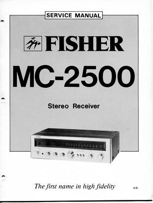 VINTAGE FISHER SERVICE MANUAL STEREO RECEIVER MODEL MC-2500-image