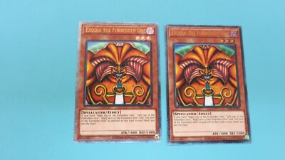 2x  EXODIA THE FORBIDDEN ONE  OP25-EN001 ULTIMATE RARE OTS25  YUGIOH  PACK FRESH-image