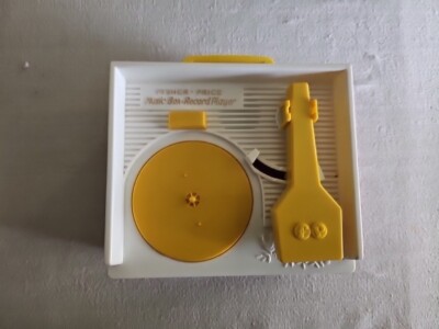 Fisher Price Music Box Record Player 4 Records 2014 Tested Works PreOwned-image