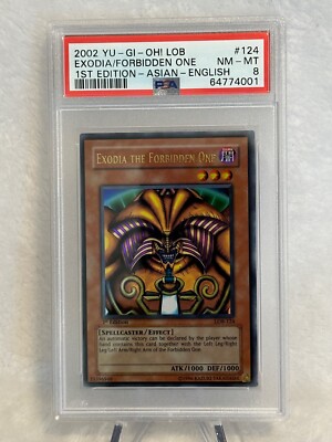 2002 Yu-Gi-Oh! Exodia/Forbidden One LOB Asian - English 1st Edition PSA 8 NM-MT-image