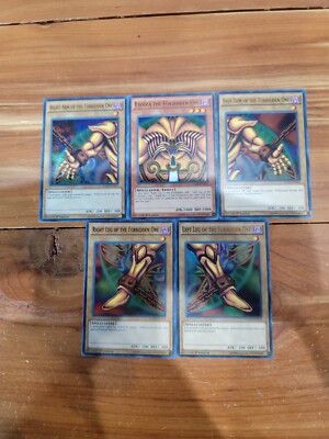 YU-GI-OH! Rare Exodia The Forbidden One 5 Card Set YGLD 1st Edition Holo !! 🔥🔥-image