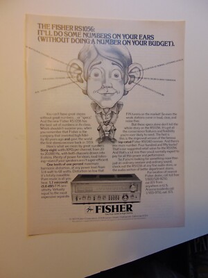 1978 FISHER RS 1056 Stereo Receiver vintage print ad-image