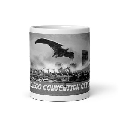 COFFEE CUP Rodan attacks San Diego Convention Center SDCC kaiju godzilla mug-image