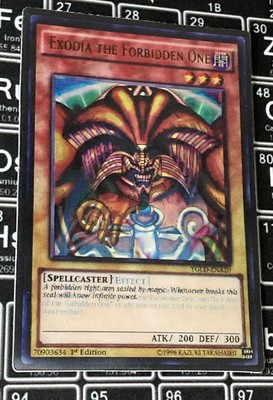 Yu-Gi-Oh! Exodia head, L & R Arm 3D Lenticular Sticker 4x5.5 Inch New!!-image