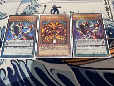 Yugioh Ultimate Rare LOT Exodia + x2 Odd-Eyes Pendelum Dragon Near Mint-image