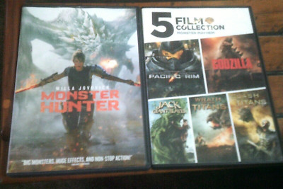 Monster Hunter, Pacific Rim, Godzilla, Jack Giant Slayer, Clash/Wrath Titans DVD-image